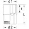Gedore 3/8" Square Drive, 7/16" SAE Socket, 6 Points 30 7/16AF - alternate 2