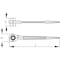 Gedore Construction Ratchet, 19 x 22mm 29 19X22 - alternate 2