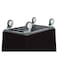 R&B Wire Products Poly Cube Truck with Air Cushion Bumper and Steel Base, 6 Bushel, Black 4606BLK/PTB - alternate 2