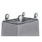 R&B Wire Products Poly Cube Truck with Air Cushion Bumper and Steel Base, 8 Bushel, Gray 4608G/PTB - alternate 3