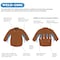 Steiner Leather Welding Jacket, Leather, 30 in Length, Snap Closure, 3 Pockets, Tan, M 92P6-M - alternate 2