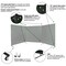 Steiner Welding Screens, Vinyl, 8 ft W., 8 ft H., 13 oz/sq yd, 150 Degrees F Withstand Temp., With Grommet 533-8X8 - alternate 5