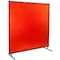 Steiner Welding Screens, Vinyl, 8 ft W., 6 ft H., 13 oz/sq yd, 150  Degrees F Withstand Temp., Orange 548-6X8 - alternate 1
