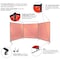 Steiner Welding Screens, Vinyl, 8 ft W., 6 ft H., 13 oz/sq yd, 150  Degrees F Withstand Temp., Orange 548-6X8 - alternate 2