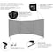 Steiner Welding Screens, Vinyl-Laminated Polyester, 6 ft W., 6 ft H., 13 oz, Black 536HD-6X6 - alternate 5