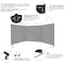 Steiner Welding Screens, Vinyl-Laminated Polyester, 8 ft W., 8 ft H., 13 oz, Black 536-8X8 - alternate 5