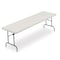 Iceberg IndestrucTable Classic Folding Table, Platinum Top, 18 in W x 72 in L x 29 in H 65367 - alternate 1