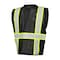 Kishigo Safety Vest, Zipper, Black, S/M B100-S-M - alternate 4