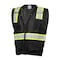 Kishigo Safety Vest, Zipper, Black, S/M B100-S-M - alternate 3
