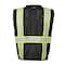 Kishigo Safety Vest, Zipper, Black, S/M B100-S-M - alternate 2