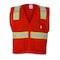 Kishigo High-Visibility Vest, Zipper, Red, L/XL B103-L-XL - alternate 1