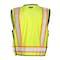 Kishigo High Visibility Vest, Class 2, M, Lime S5000-M - alternate 2