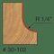 Freud Cove Cut Profile Router Bit, 7/8 30-102 - alternate 2