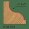 Freud Ogee Fillet Bit, 1-1/2" dia. 38-204 - alternate 2