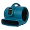 Xpower Air Mover W/ GFCI Power Outlets for Daisy Chain, 1/3 HP, 2400 CFM, 3.8 Amps, 4 Positions, 3 Speeds X-600A BLUE - alternate 4