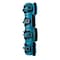 Xpower Air Mover W/ GFCI Power Outlets for Daisy Chain, 1/3 HP, 2400 CFM, 3.8 Amps, 4 Positions, 3 Speeds X-600A BLUE - alternate 5