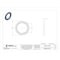 Zoro Select Wedge Lock Washer, For Screw Size M8 Steel, Zinc Plated Finish, 100 PK 5MXD8 - alternate 2