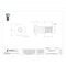 Zoro Select Barrel Bolt, 1/4"-20, 3/4 in Brl Lg, 5/16 in Brl Dia, Stainless Steel Plain Z4444T6S - alternate 2