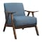 Homelegance Diana Accent Chair, Blue 1138BU-1 - alternate 1