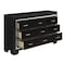 Homelegance Allura Bedroom Dresser, Black 1916BK-5 - alternate 2