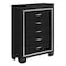 Homelegance Allura Bedroom Chest, Black 1916BK-9 - alternate 3