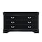Homelegance Mayville Bedroom Dresser, Black 2147BK-5 - alternate 1