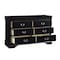 Homelegance Mayville Bedroom Dresser, Black 2147BK-5 - alternate 2