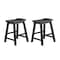 Homelegance Saddleback 18in Stool, Black 5302BK-18 - alternate 1