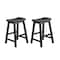 Homelegance Saddleback 24in Stool, Black 5302BK-24 - alternate 1