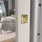 Richelieu 2 716inch 62 mm Square Pocket Door Privacy Pull, Bright Brass 17SBB42 - alternate 8