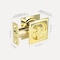 Richelieu 2 716inch 62 mm Square Pocket Door Privacy Pull, Bright Brass 17SBB42 - alternate 6