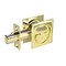 Richelieu 2 716inch 62 mm Square Pocket Door Privacy Pull, Bright Brass 17SBB42 - alternate 1
