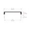 Richelieu Eglinton Collection 6-inch (152 mm) Matte Black Modern Rectangular Cabinet Pull BP10746900 - alternate 5