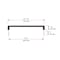 Richelieu Eglinton Collection 8-inch (203 mm) Matte Black Modern Rectangular Cabinet Pull BP10748900 - alternate 6