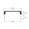 Richelieu Eglinton Collection 4-inch (102 mm) Matte Black Modern Rectangular Cabinet Pull BP1076900 - alternate 6