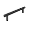 Richelieu 5 1/16-inch (128 mm) Center to Center Matte Black Contemporary Cabinet Pull BP3060128900 - alternate 1