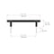 Richelieu 5 1/16-inch (128 mm) Center to Center Matte Black Contemporary Cabinet Pull BP3060128900 - alternate 6