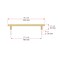 Richelieu 7 9/16-inch (192 mm) Center to Center Satin Brass Contemporary Cabinet Pull BP3060192160 - alternate 5