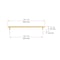Richelieu 12 5/8-inch (320 mm) Center to Center Satin Brass Contemporary Cabinet Pull BP3060320160 - alternate 6