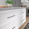 Richelieu 12 5/8-inch (320 mm) Center to Center Matte Black Contemporary Cabinet Pull BP3060320900 - alternate 3