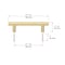 Richelieu 3 3/4-inch (96 mm) Center to Center Satin Brass Contemporary Cabinet Pull BP306096160 - alternate 6