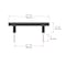 Richelieu 3 3/4-inch (96 mm) Center to Center Matte Black Contemporary Cabinet Pull BP306096900 - alternate 5