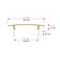 Richelieu Padova Collection 5 1/16-inch (128 mm) Satin Brass Transitional Rectangular Cabinet Bar Pull BP650128160 - alternate 7