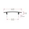 Richelieu Padova Collection 5 1/16-inch (128 mm) Matte Black Transitional Rectangular Cabinet Bar Pull BP650128900 - alternate 7