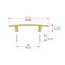 Richelieu Padova Collection 3-inch (76 mm) Satin Brass Transitional Rectangular Cabinet Bar Pull BP65076160 - alternate 7