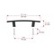 Richelieu Padova Collection 3-inch (76 mm) Matte Black Transitional Rectangular Cabinet Bar Pull BP65076900 - alternate 7