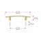 Richelieu Padova Collection 3 3/4-inch (96 mm) Satin Brass Transitional Rectangular Cabinet Bar Pull BP65096160 - alternate 6