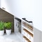 Richelieu 5 1/16 in (128 mm) Center-to-Center Matte Black Contemporary Cabinet Pull BP8160128900 - alternate 2