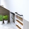 Richelieu 6 5/16 in (160 mm) Center-to-Center Matte Black Contemporary Cabinet Pull BP8160160900 - alternate 2