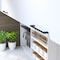 Richelieu 7 9/16 in (192 mm) Center-to-Center Matte Black Contemporary Cabinet Pull BP8160192900 - alternate 5